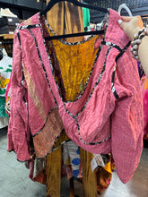 Load image into Gallery viewer, Indi and Sai - Kantha 2Fer Crisscross Long Slvv Top One Size