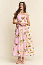 Load image into Gallery viewer, J.nna - The Amalfi Pink Yellow Colorblock Maxi Dress