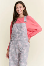 Load image into Gallery viewer, J.nna - Floral Print Denim Overalls