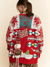Load image into Gallery viewer, DAVI & DANI - Christmas Ugly Sweater with 3D Snowman