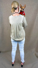 Load image into Gallery viewer, HC Ooh La La Pleated Silk Blouse
