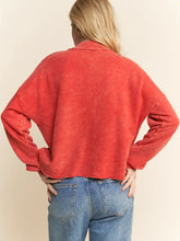 Load image into Gallery viewer, J HER - Mineral Wash Active Kangaroo Pocket Top