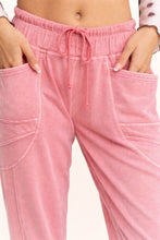 Load image into Gallery viewer, Davi & Dani - Garment Washed Seam Detail Jogger Pants