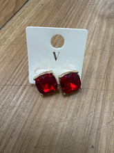 Load image into Gallery viewer, The King Collection - Large Square Studded Earrings