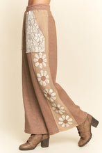 Load image into Gallery viewer, Davi & Dani - Milli Mix Matched Flower Patch Sweatpants - Mocha