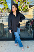 Load image into Gallery viewer, HC - Black Satin Classic Beauty Top