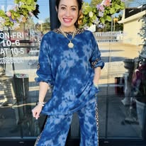 Load image into Gallery viewer, HC - CoCo Snuggle Pant Tie Dye Side Leopard