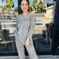 Load image into Gallery viewer, HC _ RoRo Basic Pant Leopard Gray