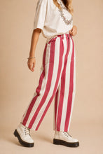 Load image into Gallery viewer, J.nna -Candy Stripe Wide-Leg Barrel Pants PREODER SHIP 10/15