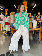 Load image into Gallery viewer, HC - Take Me Away Front Ruffle Top - Green