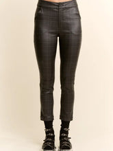 Load image into Gallery viewer, Davi & Dani - Elastic Waist Barrel Pants GREY PLAID