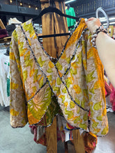 Load image into Gallery viewer, Indi and Sai - Kantha 2Fer Crisscross Long Slvv Top One Size