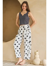 Load image into Gallery viewer, ODDI - Polka Dot Printed Barrel Denim Pants - IVORY