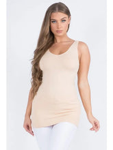 Load image into Gallery viewer, Yelete - Reversible V or U Neckline Seamless Tank Nude