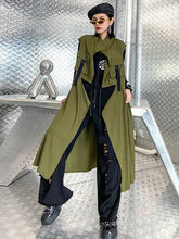 Load image into Gallery viewer, HCB - Casual Asymmetric Split-Joint Drawstring Vest Dress Outerwear