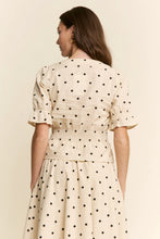 Load image into Gallery viewer, J.nna - Polka-Dot Pattern Peplum Top