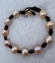 Load image into Gallery viewer, HC - Flamingo Pink Gold Pearl Single Bracelet