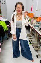 Load image into Gallery viewer, HC - Love Me Some Back Pleated Point Collar Shirt- White