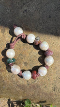 Load image into Gallery viewer, HC- Full Of Love Natural White/Jade Baroque Pearl Bracelet 18/20mm Supper Rare