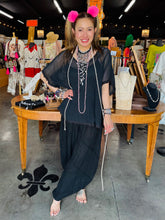 Load image into Gallery viewer, Karamel Collection - Linen Balloon Pant - Black