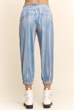 Load image into Gallery viewer, Davi & Dani - Garment Washed Seam Detail Jogger Pants