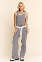 Load image into Gallery viewer, Davi & Dani - Striped Knit Lounge Set ( Navy or Mocha )