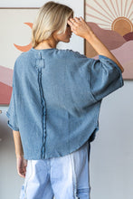 Load image into Gallery viewer, Oli & Hali - Washed Drop Shoulder Relaxed Cropped Top
