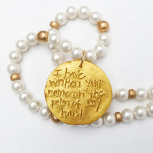 Load image into Gallery viewer, Hidden Truth Jewelry - Shell Pearl with Pearl Cross 11 inch Necklace