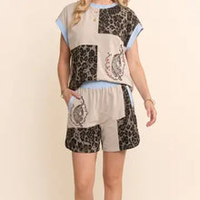 Load image into Gallery viewer, Davi & Dani - Tiger Leopard Patchwork Set