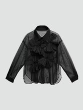 Load image into Gallery viewer, HC - Semi Sheer Bow Blouse