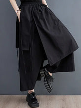 Load image into Gallery viewer, HCB - Ninth Pants Wide Leg Solid Color Split-Joint Casual Pants Bottoms