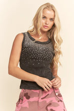 Load image into Gallery viewer, Sleeveless Ribbed Tank Top Embellishment