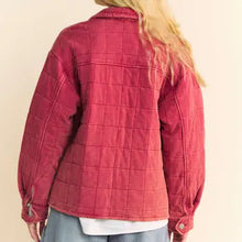 Load image into Gallery viewer, Davi & Dani - Brick Mineral Pocket Button Front Shacket Shirt Jacket