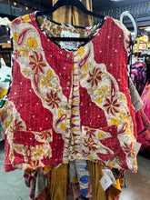 Load image into Gallery viewer, Indi and Sai - Kantha Sleeveless Button Top One Size