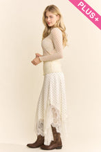 Load image into Gallery viewer, Davi & Dani - Long Sleeve Dot Crispin Layering Mesh Top