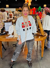 Load image into Gallery viewer, HCB - NUTCRACKER EMBROIDERED PULLOVER GREY