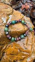 Load image into Gallery viewer, HC - Love All Around Jade Black Pearls Bracelet 12mm