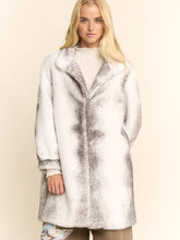 Load image into Gallery viewer, Davi & Dani - Faux Fur Long Coat with Gradient Print