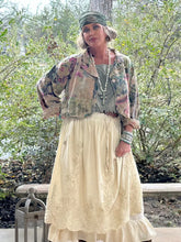 Load image into Gallery viewer, Jaded Gypsy - Floral Imprints Skirt - Tea Stain