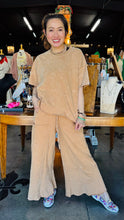 Load image into Gallery viewer, BoBo Mineral Wash Boho Ruffle Cargo Pants
