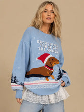 Load image into Gallery viewer, J.nna - "Dachshing Through the Snow" Holiday Knit