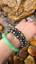 Load image into Gallery viewer, HC - Love All Around Jade Black Pearls Bracelet 12mm
