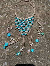 Load image into Gallery viewer, HC - Lady Collar Turquoise/White Pearls Necklace