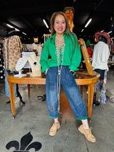 Load image into Gallery viewer, HCB - Relaxed Fit Vintage Striped Patchwork Denim Harem Pants