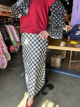 Load image into Gallery viewer, Varsity Rodeo - Checker Mesh Skirt