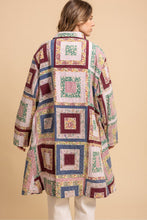 Load image into Gallery viewer, Bluevelvet - Quiltwork Button Up Longline Jacket