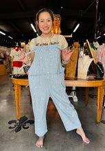 Load image into Gallery viewer, Denim Striped Overalls