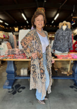 Load image into Gallery viewer, Origami - Lightweight Floral Lace Ruffle Duster with Sparkles - Leo