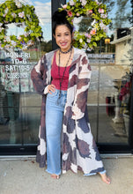 Load image into Gallery viewer, Fly Away Cow Print Duster - Love Highlight