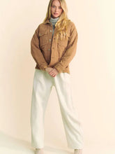 Load image into Gallery viewer, Davi & Dani - Mocha Mineral Pocket Button Front Shacket Shirt Jacket